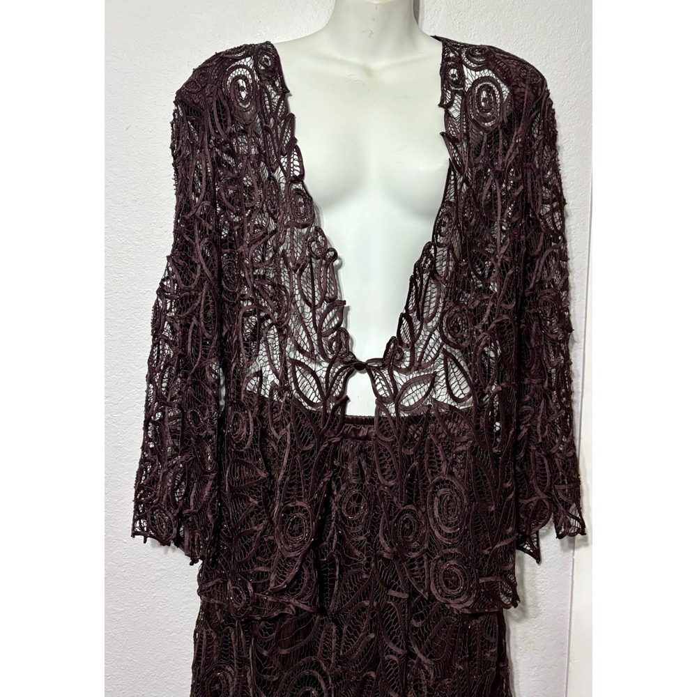 NWT Soulmates Silk Designer Wedding 2pc Top Skirt Whimsigoth Lace Festival Boho